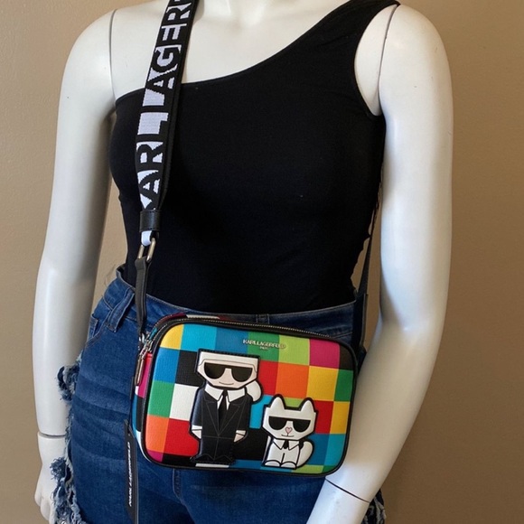 NWT Karl Lagerfeld Multi- Color Crossbody bag - Picture 2 of 7